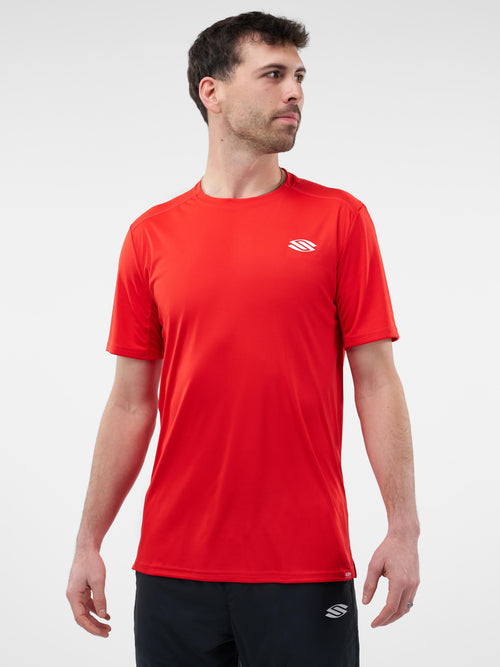 Selkirk Sport Essentials sports-wik men’s short-sleeved pickleball t-shirt.