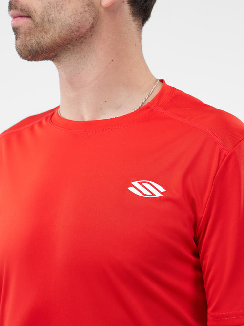 Selkirk Sport Essentials sports-wik men’s short-sleeved pickleball t-shirt.