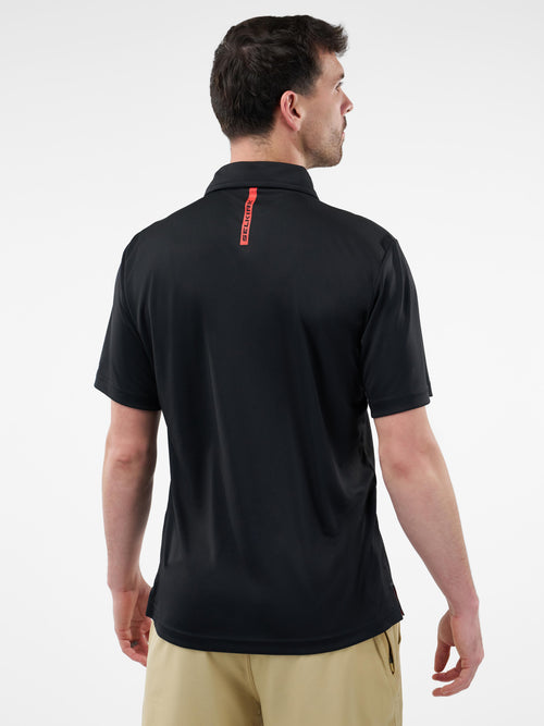 Selkirk Sport Essentials sports-wik men’s short-sleeved pickleball polo shirt.