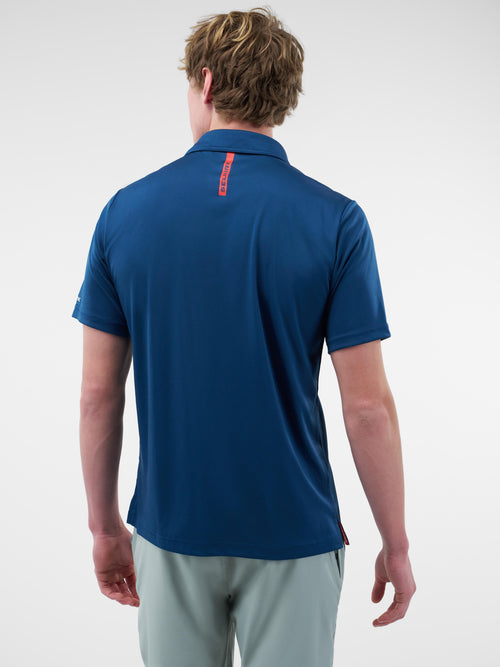 Selkirk Sport Essentials sports-wik men’s short-sleeved pickleball polo shirt.