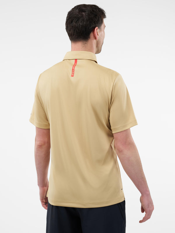 Selkirk Sport Essentials sports-wik men’s short-sleeved pickleball polo shirt.