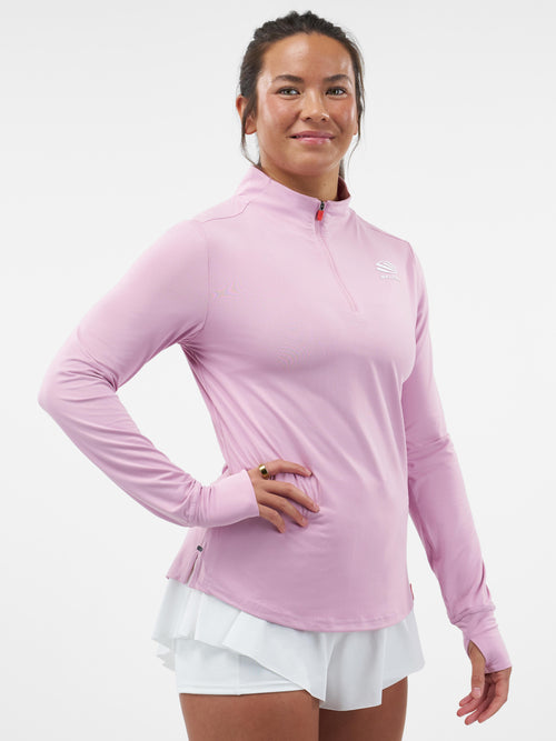 Selkirk Sport Essentials DualSoft women’s pickleball ¼-zip pullover.