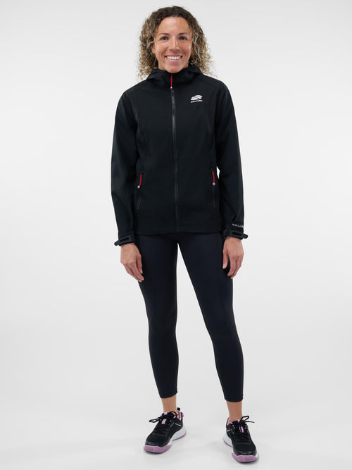 Selkirk Sport Essentials women’s hooded full-zip pickleball windbreaker jacket.