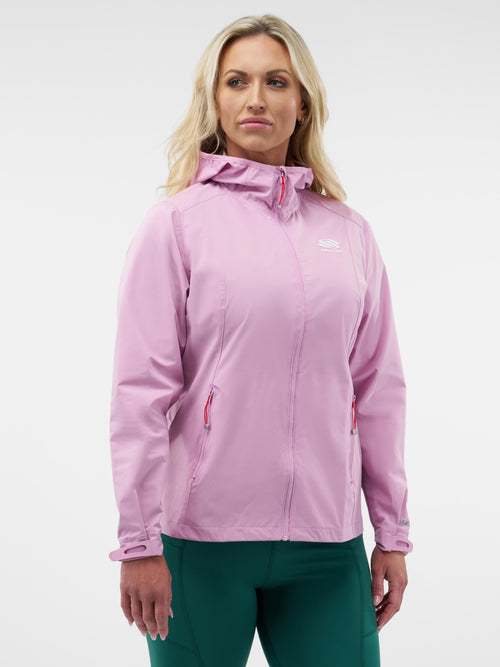 Selkirk Sport Essentials women’s hooded full-zip pickleball windbreaker jacket.