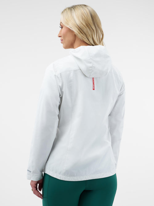 Selkirk Sport Essentials women’s hooded full-zip pickleball windbreaker jacket.