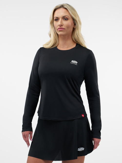 Selkirk Sport Essentials sport-wik women’s long-sleeved pickleball t-shirt.