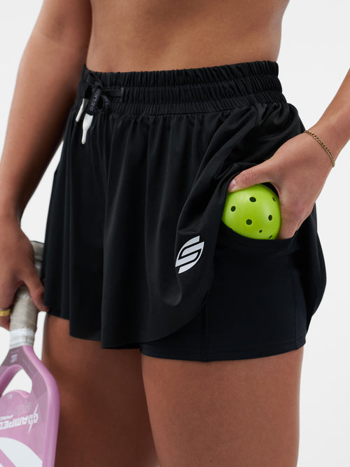 Selkirk Sport Essentials sport-wik women’s pickleball shorts.