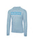 Light blue Selkirk Sport Sideline Soft Cotton Long Sleeve Tee with logo