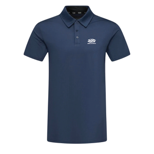 Navy Selkirk TruWear Men's Crest Lifestyle Performance Polo 2.0 with logo