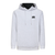 Gray Selkirk TruWear Men's Singular Lifestyle Performance Hoodie with logo, showcasing its soft stretch fabric and design.