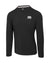 Selkirk AeroFiber Collection Men's Long-Sleeve Shirt in Black, designed for comfort and performance on the pickleball court.
