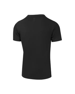 Back view of Selkirk Sport Sideline Soft Cotton Short Sleeve Tee in black.