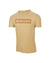 Tan Selkirk Sport Sideline Soft Cotton Short Sleeve Tee with logo