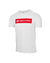 White Selkirk Sport Sideline Soft Cotton Short Sleeve Tee with red logo
