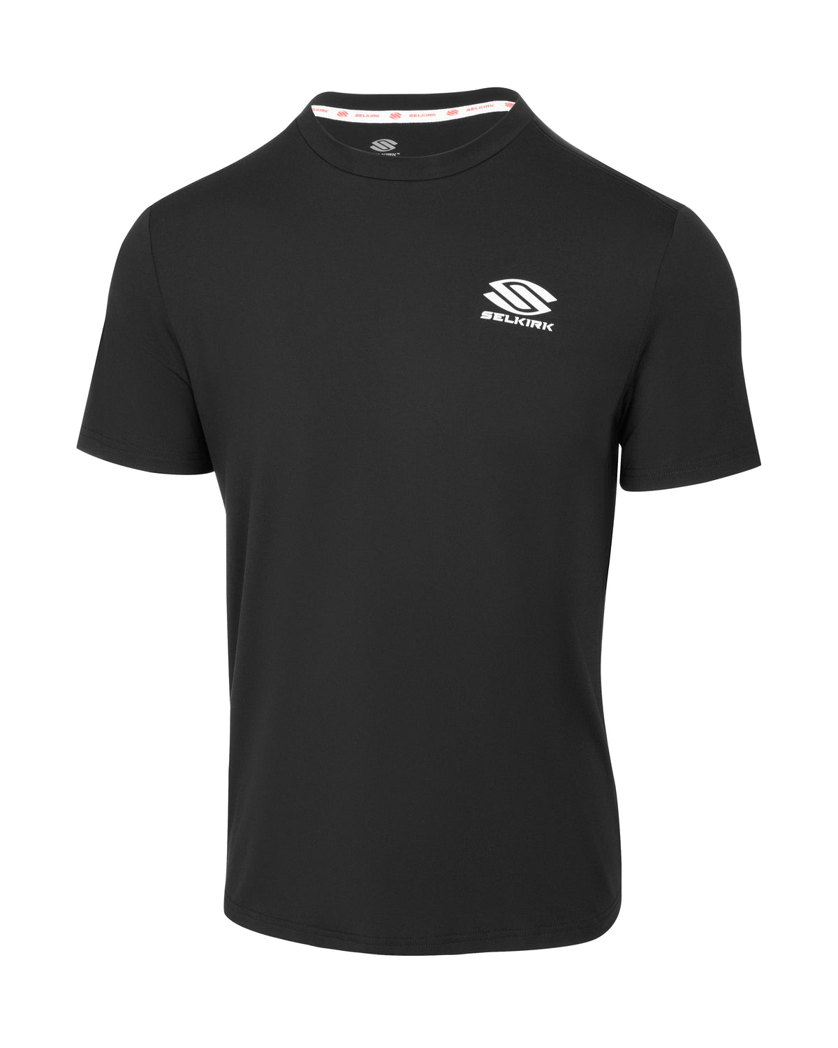 Black AeroFiber Collection Men's Short-Sleeve T-Shirt with Selkirk logo
