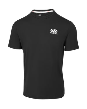 Black AeroFiber Collection Men's Short-Sleeve T-Shirt with Selkirk logo