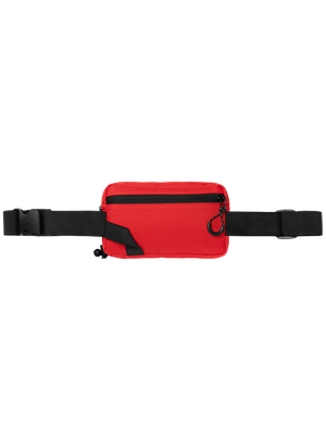 Selkirk pickleball fanny pack bag in black, green, purple/pink, gold, red, and gray.