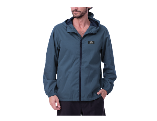 Selkirk Pickleball Spring Owen Men's Bunker Lightweight Hooded Windbreaker coat in black.