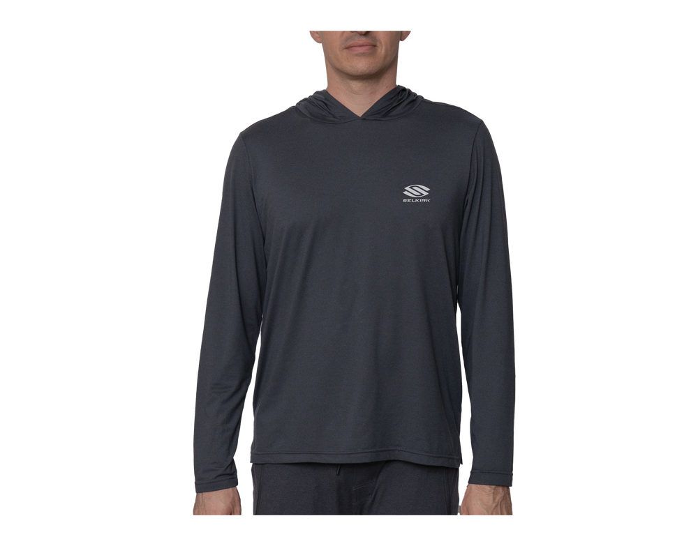 Selkirk Pickleball Spring Owen Men's Campton UPF50 Hooded Long Sleeve Shirt.