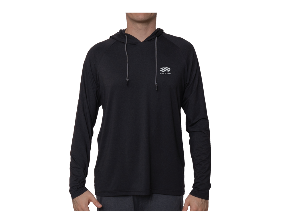 Selkirk pickleball Spring Owen Men’s Payton Pickleball Hoodie in black.