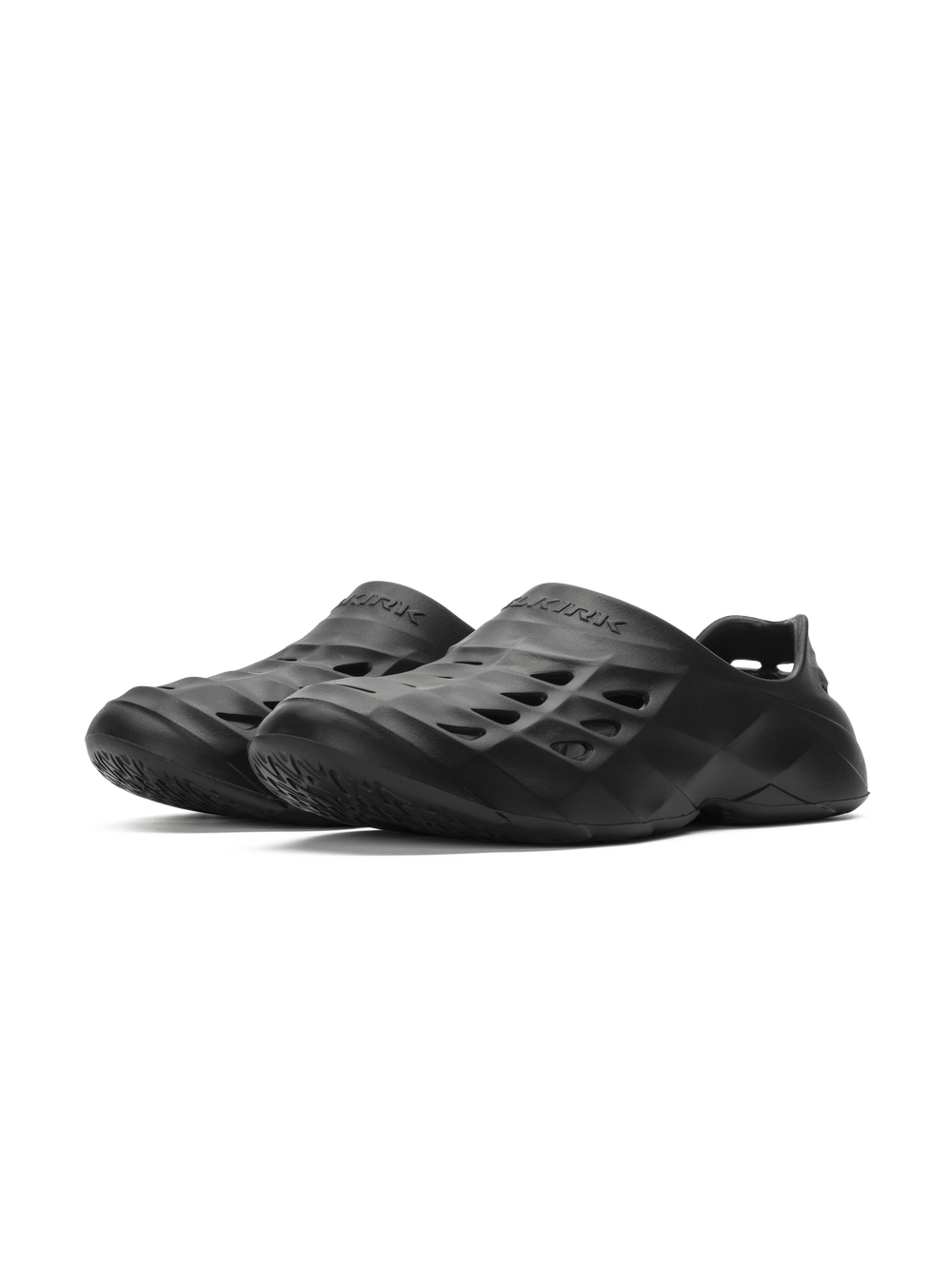 Selkirk Sport Renew Pickleball Recovery Shoe in Blackout color, featuring a slip-on design and perforated upper for breathability.