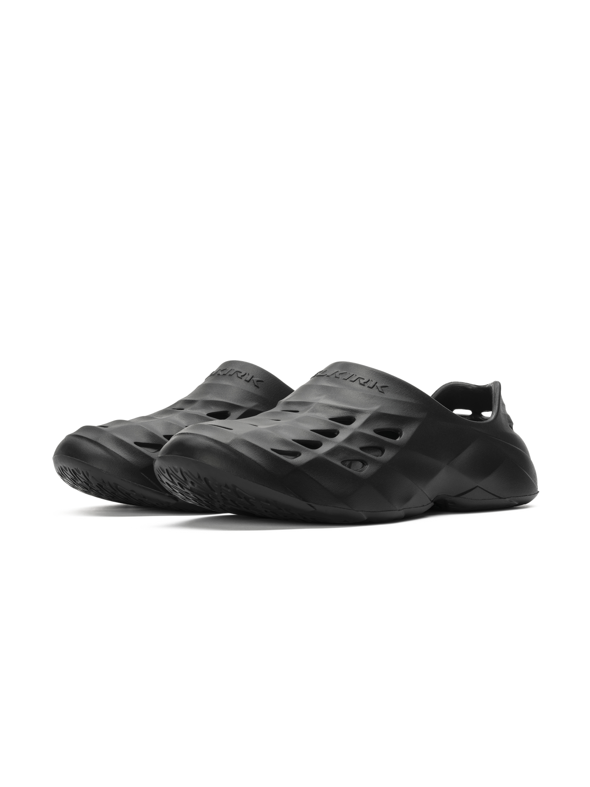Selkirk Sport Renew Pickleball Recovery Shoe in Blackout color, featuring a slip-on design and perforated upper for breathability.