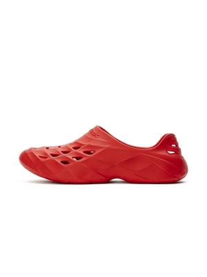 Red Selkirk Sport Renew Pickleball Recovery Shoe with perforated upper and cushioned sole
