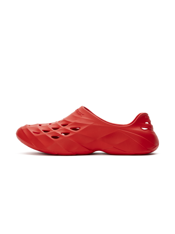 Red Selkirk Sport Renew Pickleball Recovery Shoe with perforated upper and cushioned sole