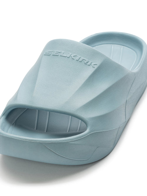 Selkirk pickleball slides shoes in blue.
