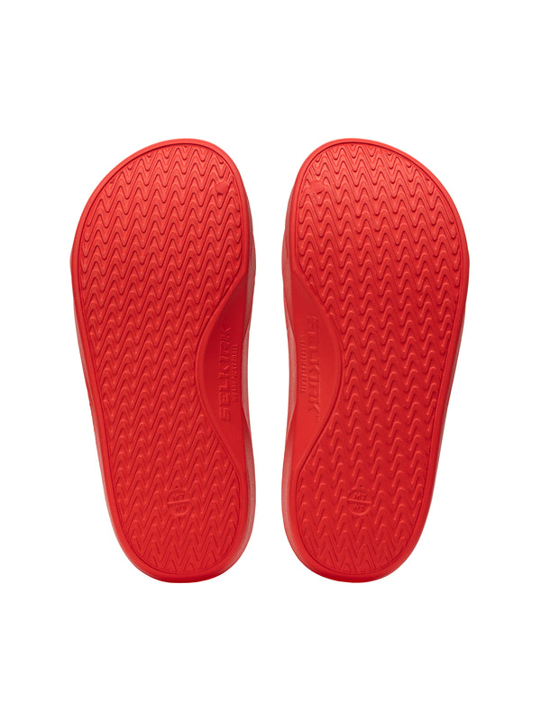 Selkirk pickleball slides shoes in red.