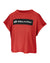 Red boxy tee shirt with black logo reading 'Pickleball'