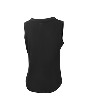 Selkirk Sport Women's Sideline Soft Cotton Tank Top, black, sleeveless back view