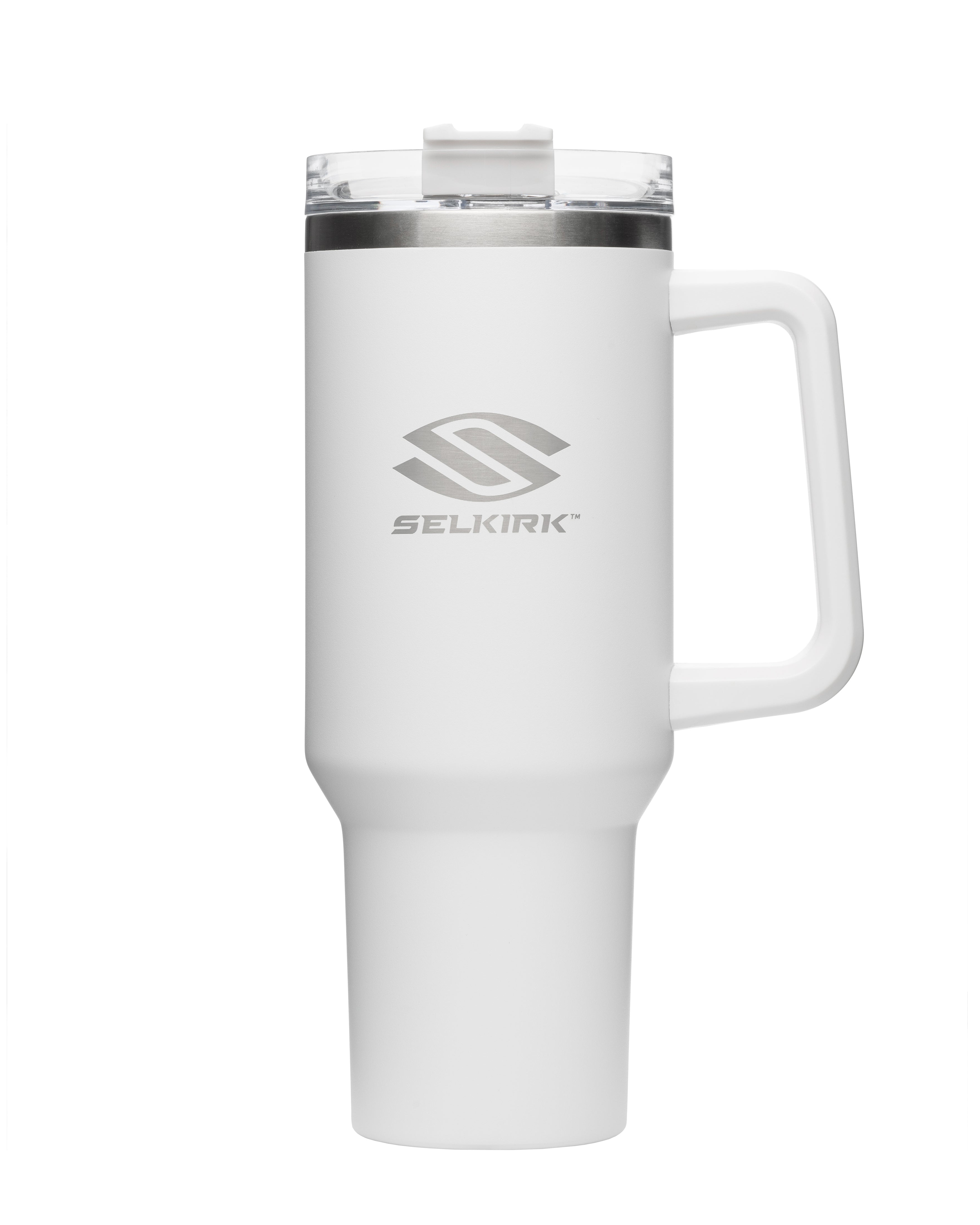 Selkirk Sport 40oz. Premium Tumbler with clear lid and handle