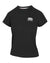 AeroFiber Collection Women's Short-Sleeve Shirt in black, size XS, featuring Selkirk logo.