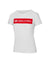 White Selkirk Sport Women's Sideline Soft Cotton Short Sleeve Tee with red 'PICKLEBALL' text