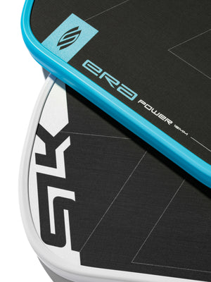 SLK ERA Power pickleball paddle, Cyan, studio detail 2