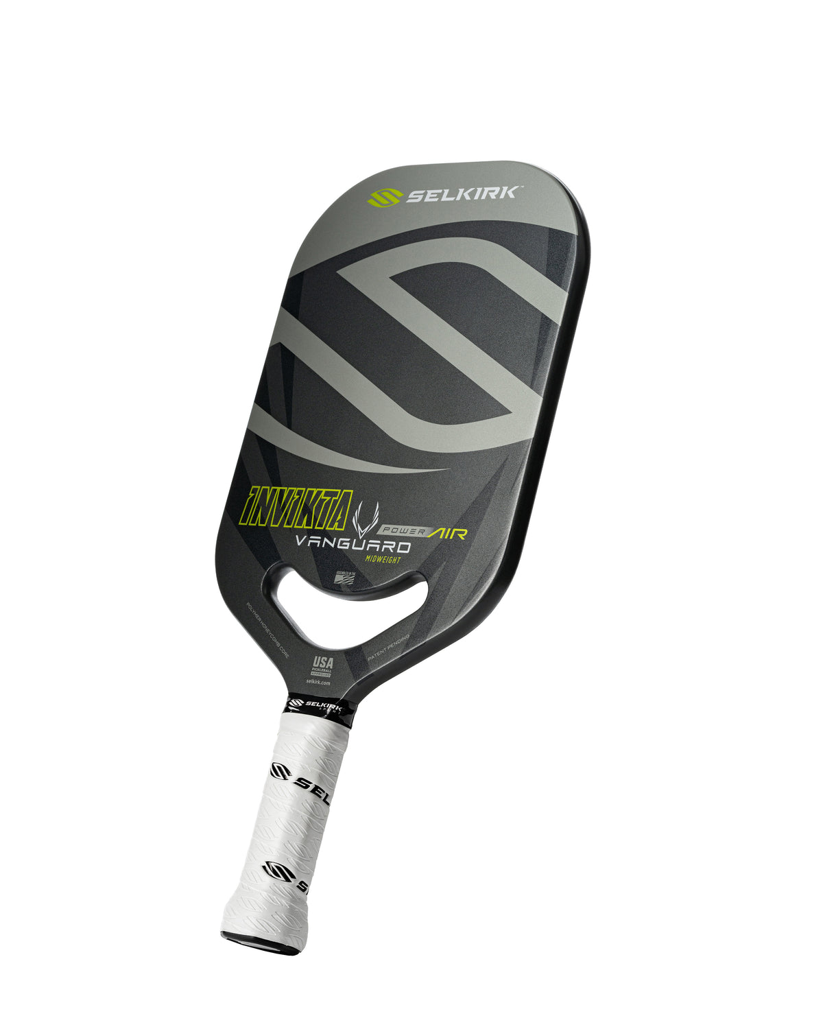 Selkirk VANGUARD Power Air pickleball paddle with Invikta shape.
