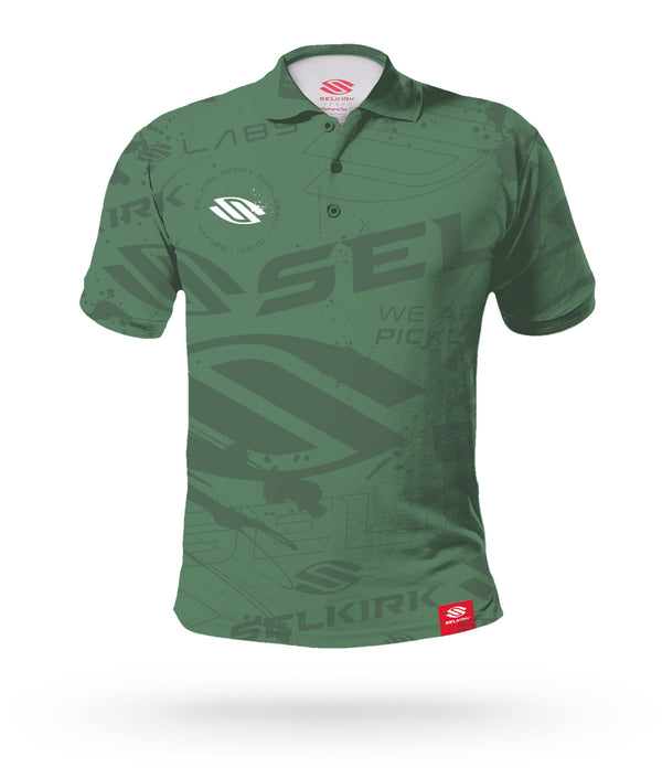 Forest Green Emblem Series Men's Polo shirt with Selkirk logo