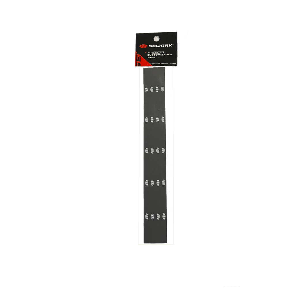 Selkirk pickleball paddle tungsten tape in black and white.