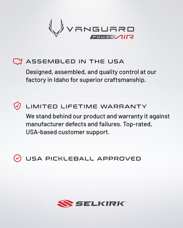 Selkirk VANGUARD Power Air - S2 - Pickleball Paddle
