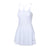 AvaLee by Selkirk Women's Single-Strap Court Dress in white, featuring a flared skirt and built-in shorts.