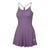 Selkirk pickleball Purple Blossom AvaLee Women's Single-Strap Court Dress with a flared skirt and double straps.