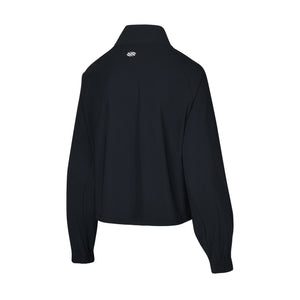 Back view of AvaLee by Selkirk Women's Warmup Windbreaker in black, size XXL.