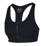 Introducing the Ava Lee Women's Zip-up pickleball Sports Bra in pink or black. 