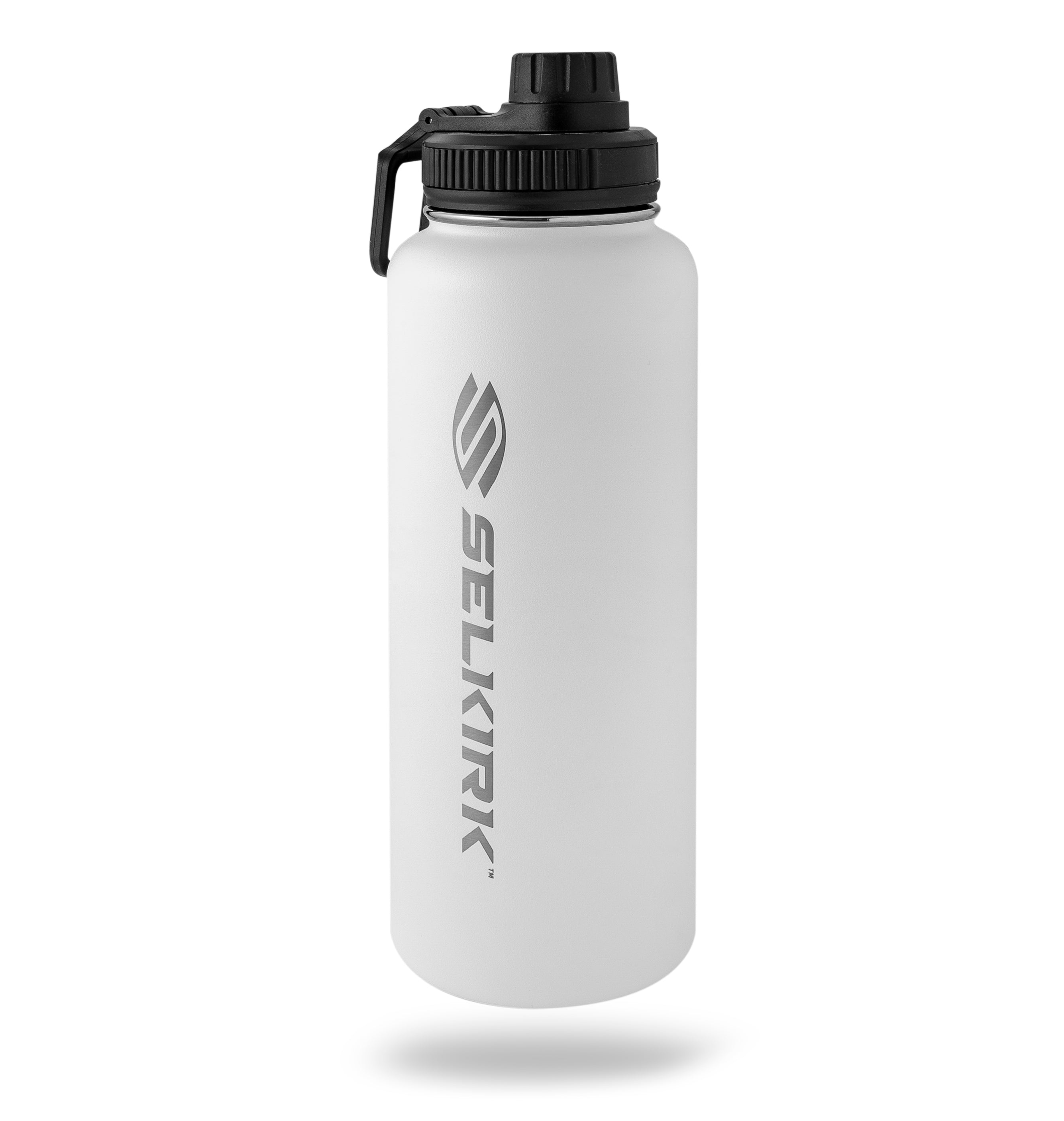 White Selkirk Sport Premium Pickleball Water Bottle