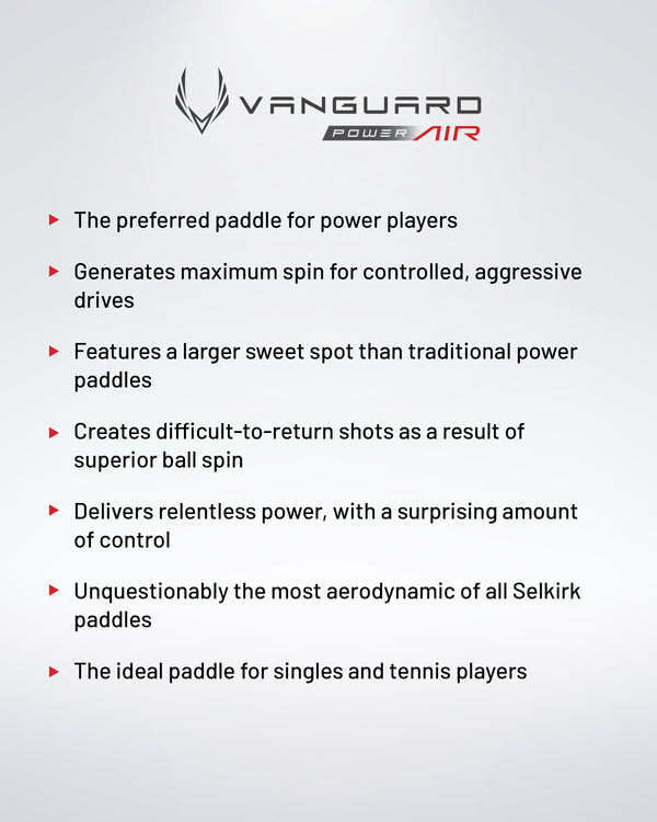Selkirk Vanguard Power Air S2 Pickleball Paddle.