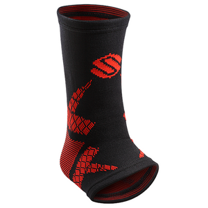 Selkirk Sport 4D Knitted Ankle Support in black and red, size XL