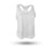 AvaLee by Selkirk Women's Racerback Tank in white, made of 80% Nylon and 20% Polyester
