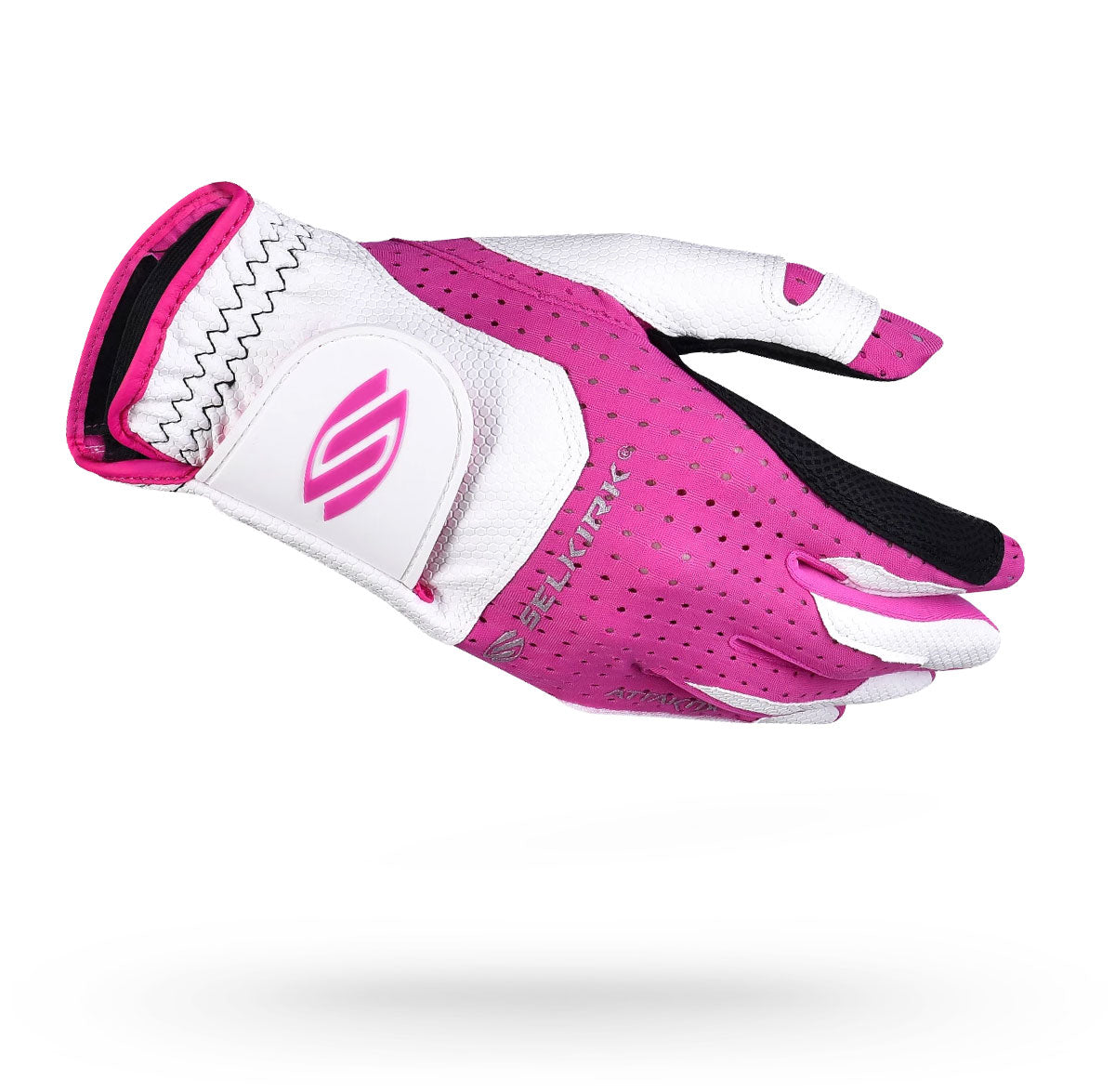 White-Pink Selkirk Premium Leather Coolskin Upper Glove - Attaktix