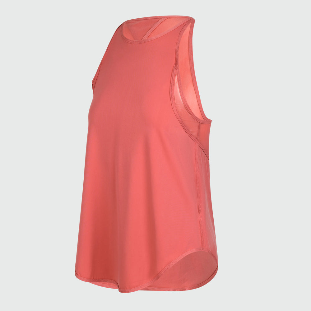 Side view of Selkirk pickleball Arizona Sun AvaLee Women's Crossover Open-Back Tank, showcasing open back design.